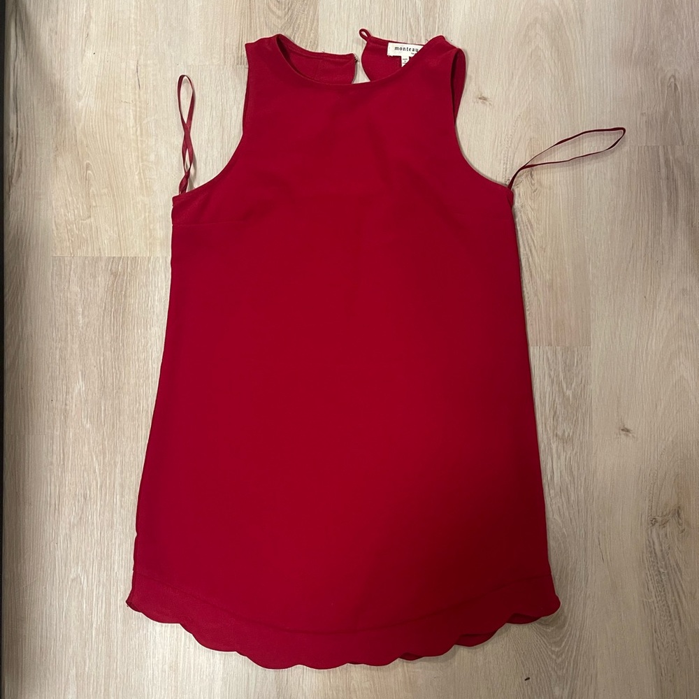 Monteau Los Angels Red Dress, M